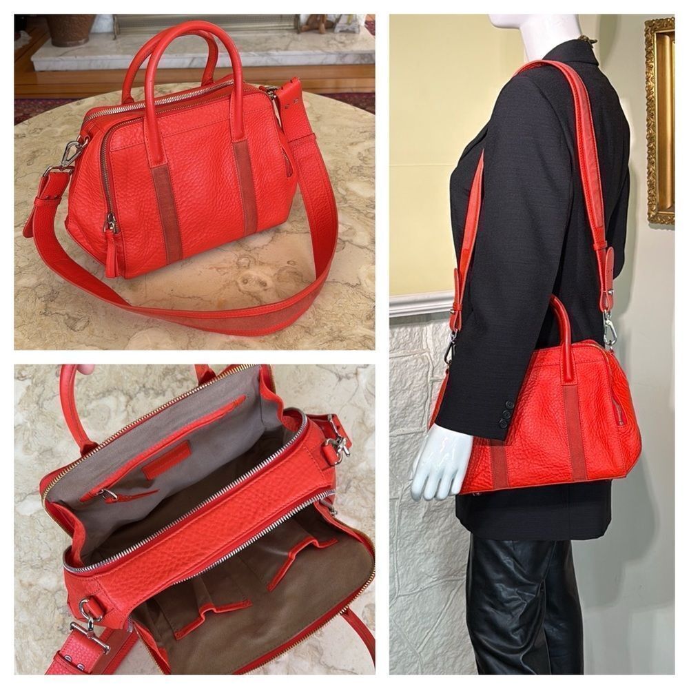 Mackage DEVA Leather & Suede Satchel Shoulder Bag